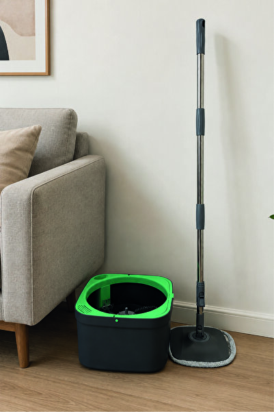 Waldern Clean Titan Çift Tanklı Kendini Temizleyen Hijyenik Mop Seti - Temiz & Kirli Su Ayrı - 360° Döner Başlık