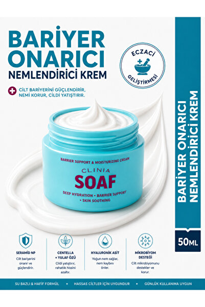 Clinia Soaf Bariyer Onarıcı Nemlendirici Krem