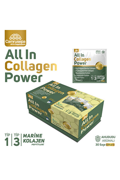 Camrusepa All In Collagen Power Tip 1-2-3 (AHUDUDU AROMALI) 30 Saşe Kolajen