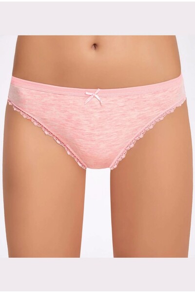 İLKE İÇ GİYİM 5-dijelni ženski bikini gaćice sa melange materijalom Čipka komada