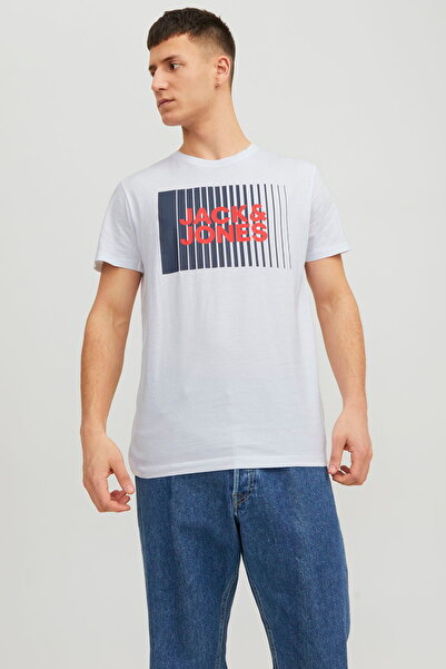 Jack & Jones JJECORP LOGO TEE PLAY SS O-NECK NOOS White