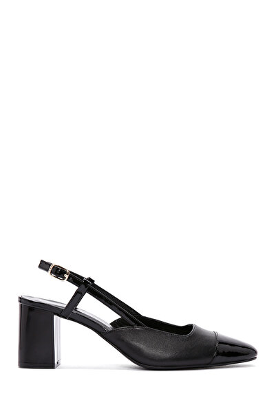 Derimod Pantofi din piele cu toc cu spatele deschis pentru femei 25SFD 160114