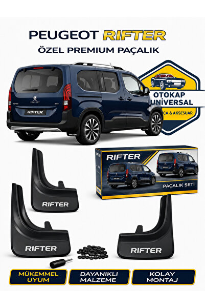KAPOTO Peugeot Rifter Uyumlu 4’lü Paçalık Takımı Ön Arka Çamurluk Tozluk Seti