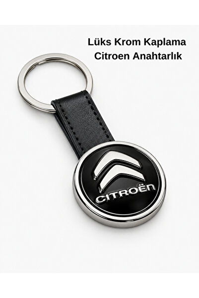 Baghes Breloc Citroen Premium, placat cu crom, breloc auto, carcasă metalică,...
