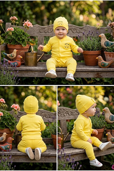 meyastore Baby Boy Suit with Snap Fasteners