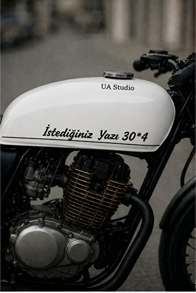 Kıvırcıkyoga Motorsiklet deposu yazı sticker 30*3 araç oto laptop cam uyumlu ...