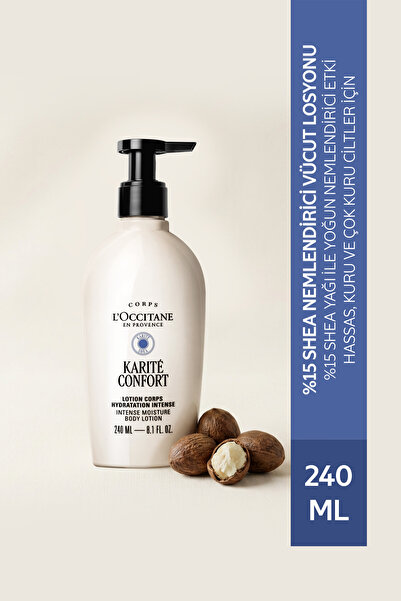 L'Occitane Shea Nemlendirici Vücut Losyonu, %15 Shea Yağı İçeren, 240 ml