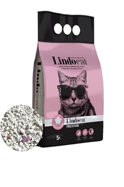 Lindo Cat Lindocat Prestige Bebek Pudralı Kedi Kumu TR-1 Adet-İnce Taneli-Top...