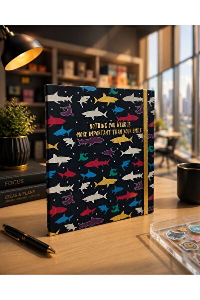 4nio Prugasto Shark - Notebook sa debelim koricama