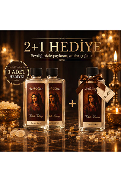 Humayra Damla Sakızı Kokulu Kolonya 200 Ml 2+1 HEDİYE