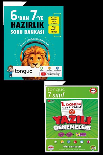 Tonguç Yayınları 6'dan 7'ye Hazırlık Kitabı Ve 7. Sınıf 1. Dönem 1 Ve 2. Yazı...