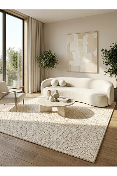 Pulcarpet ASU Natural Halı Salon Oturma Yatak Odası Koridor Makine Halısı