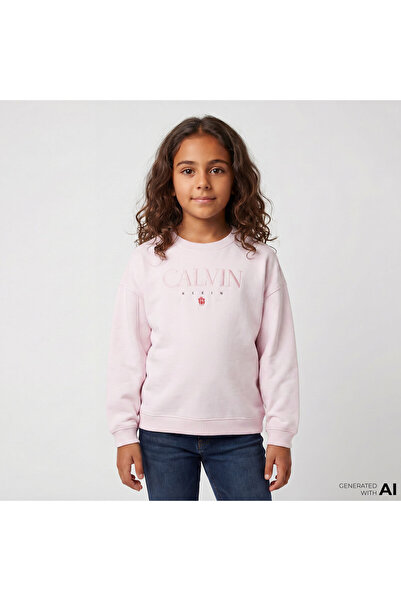 Calvin Klein Multi Color Çocuk Pembe Sweatshirt