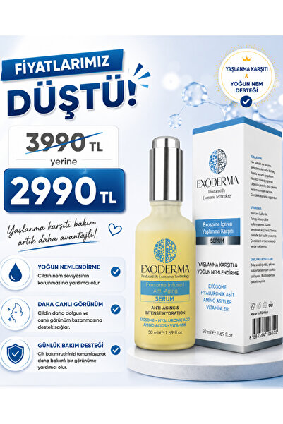 Organicum EXODERMA Exosome İçeren Anti-Aging Serum