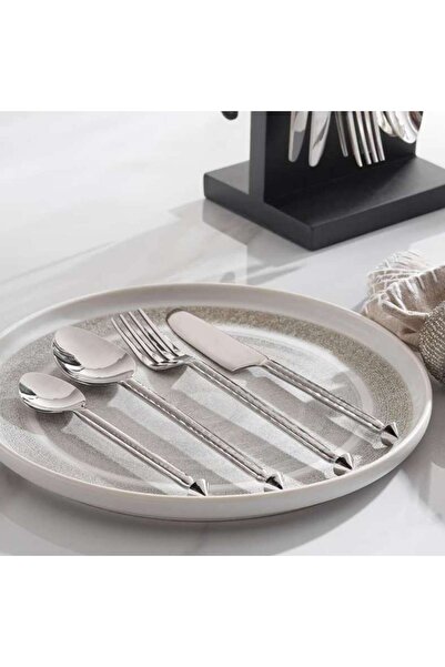 PAN HOME Elnaz 16-piece Cutlery Set With Stand -chrome