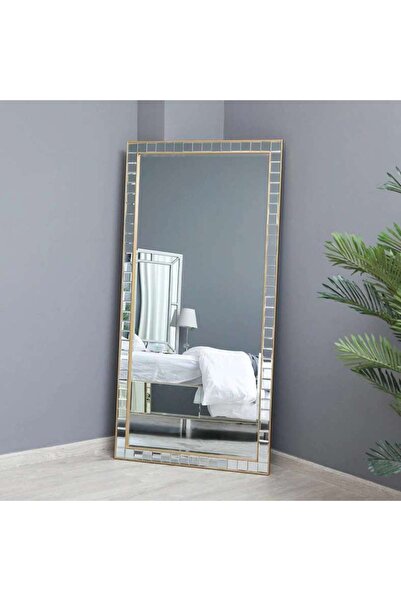 PAN HOME Malfoy Floor Mirror 90x180cm-gold
