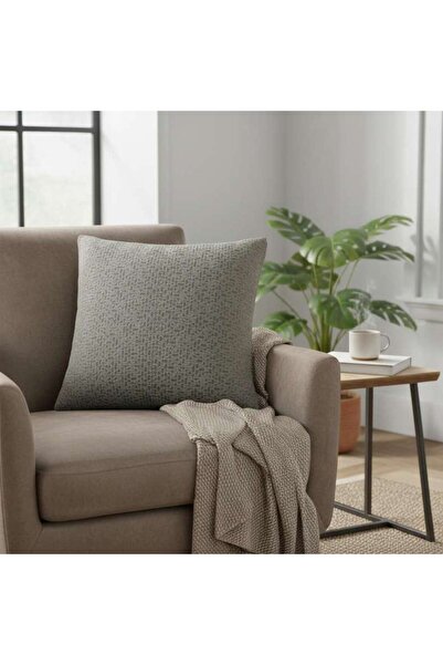 PAN HOME وسادة مملوءة للاستخدام الداخلي والخارجي من سانست ميز 50x50 سم - رمادي