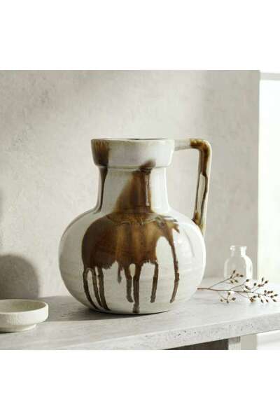 PAN HOME Candance Ceramic Jug Vase 14.9x14.2x15.6cm - Multicolor