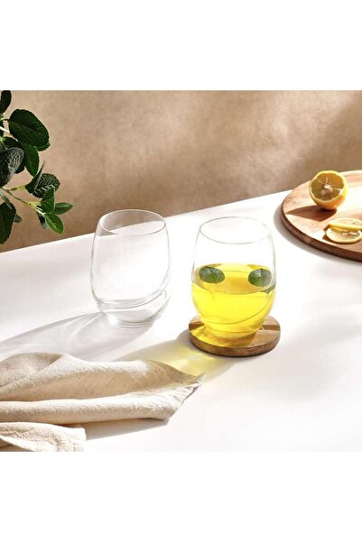 PAN HOME Turbulence 2-Piece Tumbler Crystal Glass Set 500Ml -Clear