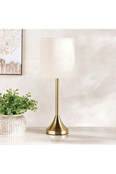 PAN HOME مصباح طاولة معدني كورين E27 بحجم 20x54 سم - نحاس