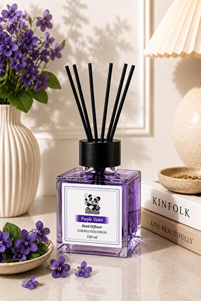 Rosie Purple Violet Reed Diffuser Çubuklu Oda Kokusu 100 ml