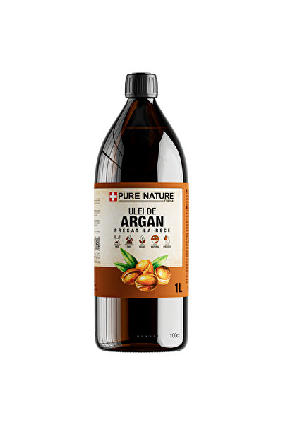 CHOSA Ulei de Argan, Pure , 1l, Presat la Rece, Nerafinat, pentru Păr, Corp, ...