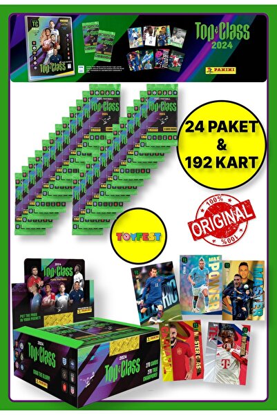 TOYFEST Panini Fifa Top Class 2024 - 24 Pack Collectible Football Player Card...