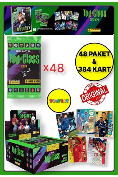TOYFEST Panini Fifa Top Class 2024 - 48 Pack Collectible Football Player Card...