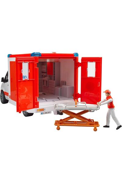 TOYFEST Mercedes Benz Sprinter Sirenli Işıklı Ambulans ve Ekibi