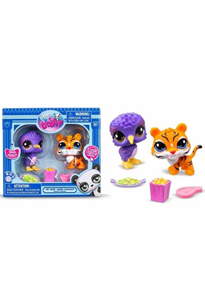 TOYFEST Littlest Pet Shop Minişler 2’li Figür Seti S1 - Kaplan ve Kuş - 5 CM