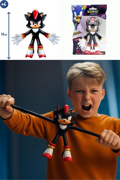 TOYFEST Netflix Sonic Prime Monster Flex Yumuşak Esnek Uzayan Strech Figür SH...