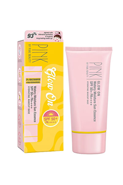 PURE BEAUTY Pink by Glow on Illuminating Facial Sunscreen Lotion Spf50+ Pa+++...
