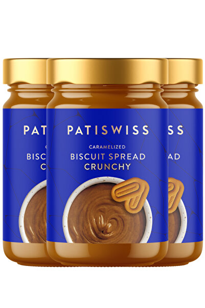 Patiswiss Karamelize Bisküvi Kreması Crunchy 3x370G Avantaj Paketi