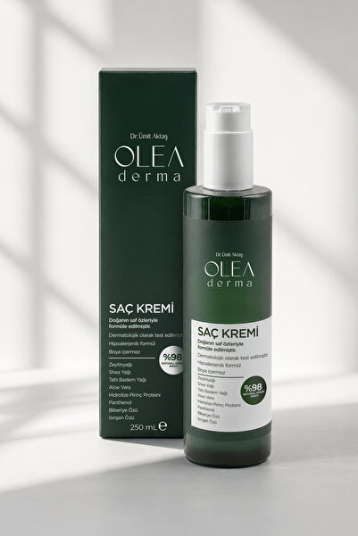 OleaDerma %98 Doğal Saç Kremi - 250 mL