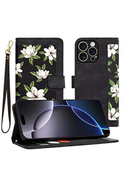 Techsuit IPhone 16 Pro Max Case - Techsuit FlipCraft - Flowers of the Dawn