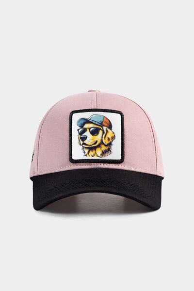 BlackBörk Six Dog Logo Black-Salmon Baseball Cap