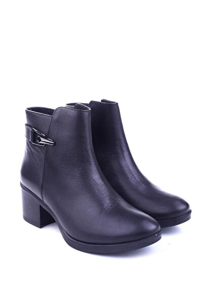 Castle Black 92157-1 Ghete de damă casual din piele naturală cu toc de 5,5 cm