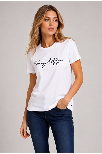 Tommy Hilfiger Kadın Heritage Crew Neck Tshirt