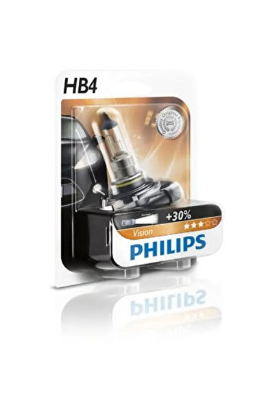 Philips Bec auto cu halogen Vision +30% HB4 55W 12V 9006PRB1