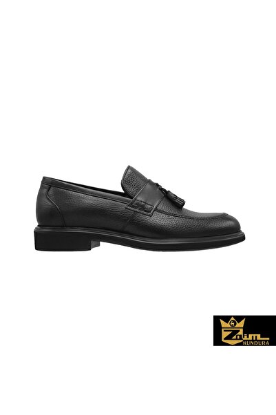 Zaim Kundura Men's Black Genuine Leather Shoes 342792119-1