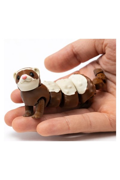 Yapı3D Eklemli Gelincik Figür – Hareketli Sevimli Ferret Oyuncak – Masaüstü D...