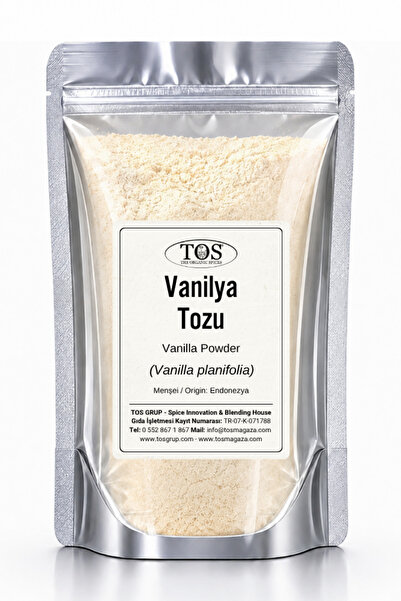 TOS The Organic Spices Vanilya Tozu 50 gr (1. KALİTE) Vanilla Planifolia / Va...