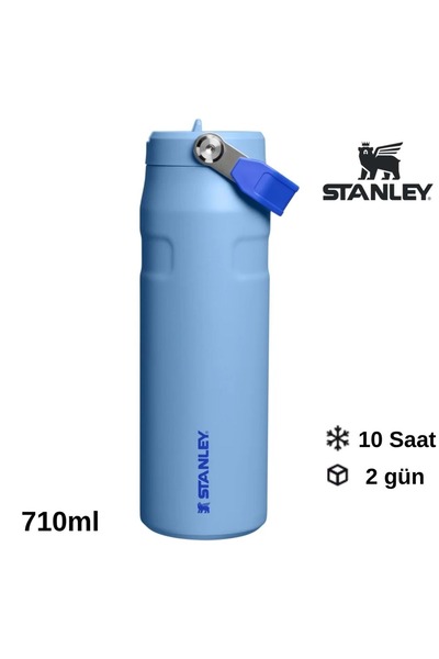 Stanley The Iceflow Flip Straw Thermos Cup with Straw 0.70 Lt Flask Sax