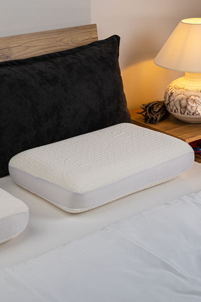 visco sleep Visco Yastık Ergonomik Yastık Fiore Doğal Viskon Kılıflı Yastık 6...