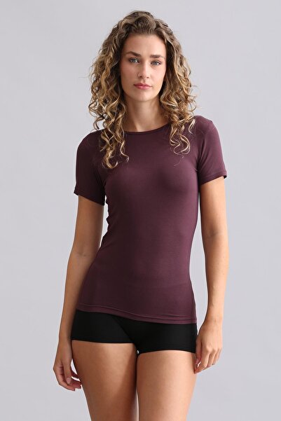 Aytuğ&Mısırlı Mısırlı Modal by TENCEL VICTORIA Bisiklet Yaka Fanila / T-Shirt...