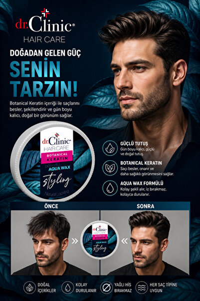 Dr. Clinic Erkek Saç Waxı Keratinli 100 ml