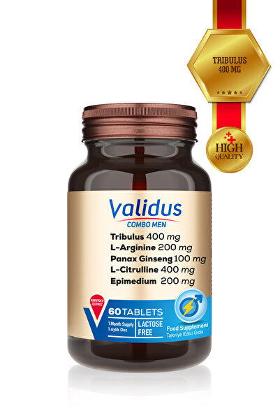 Validus Combo-Men Tribulus 400 mg + L-Arginine 200 mg + Maca 100 mg 60 Tablets