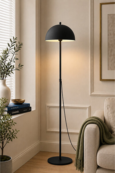 Luna Lighting Viyana Model Siyah Metal Bohem Lambader 145 cm Salon Yatak Odas...