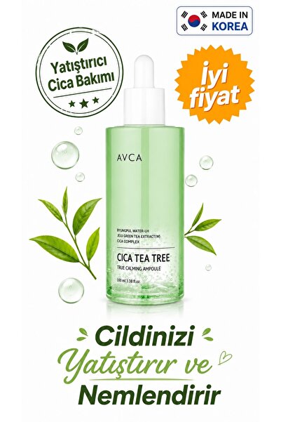 AVCA Cica Tea Tree Onarıcı Yatıştırıcı Ampul 30 ml - True Calming Cica Tea Tr...
