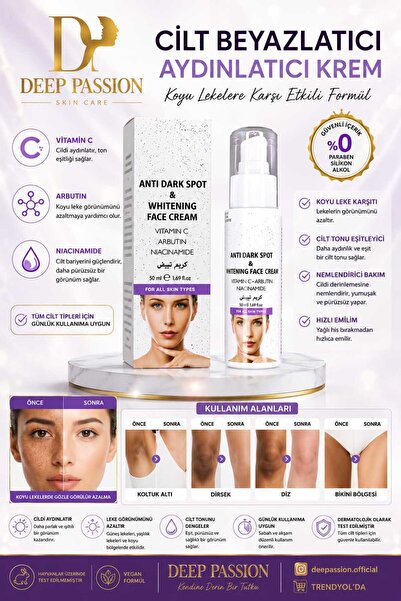 Deep Passion 75ml Cilt Beyazlatıcı Krem